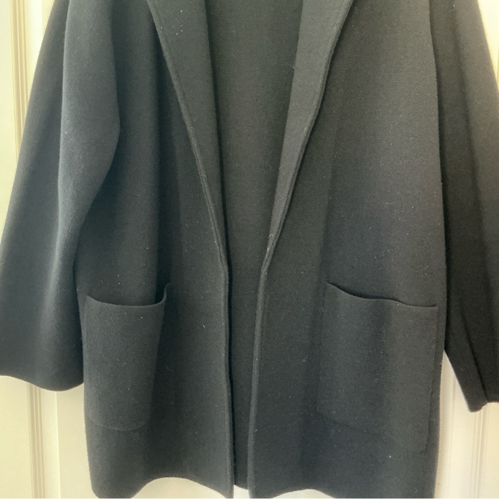 J Crew Black Sweater Blazer, XL